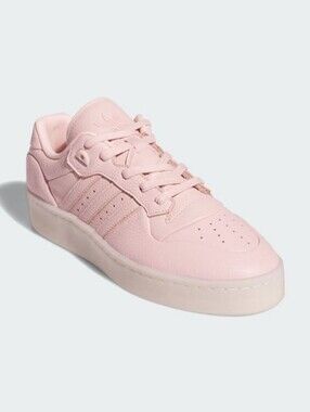 Adidas Rivalry Lux Low Shoes Sandy Pink/Ivory Platform Sole Mens Size 9.5 IF7183